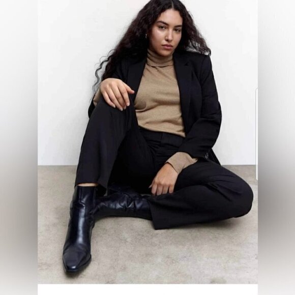 Mango, Pleated Suit Trousers - Black. Size: 2 US. NWT - Picture 12 of 15